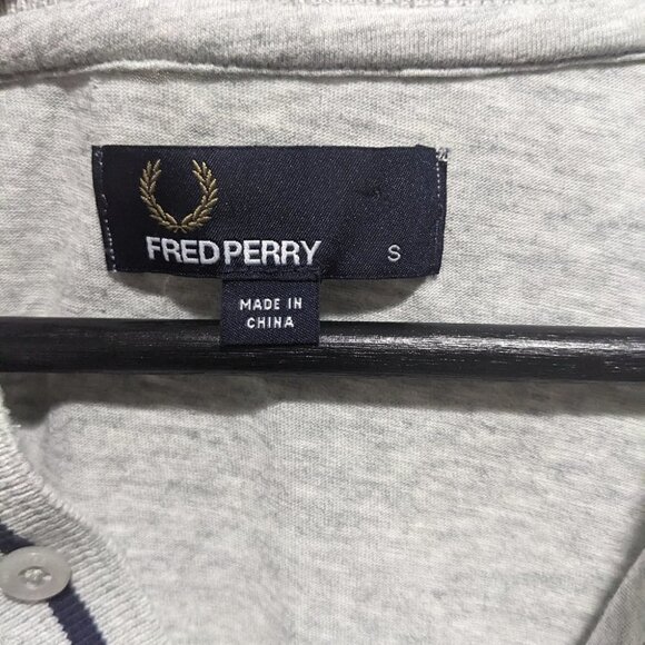 Fred Perry | Bomber collar polo shirt in grey - Picture 4 of 10